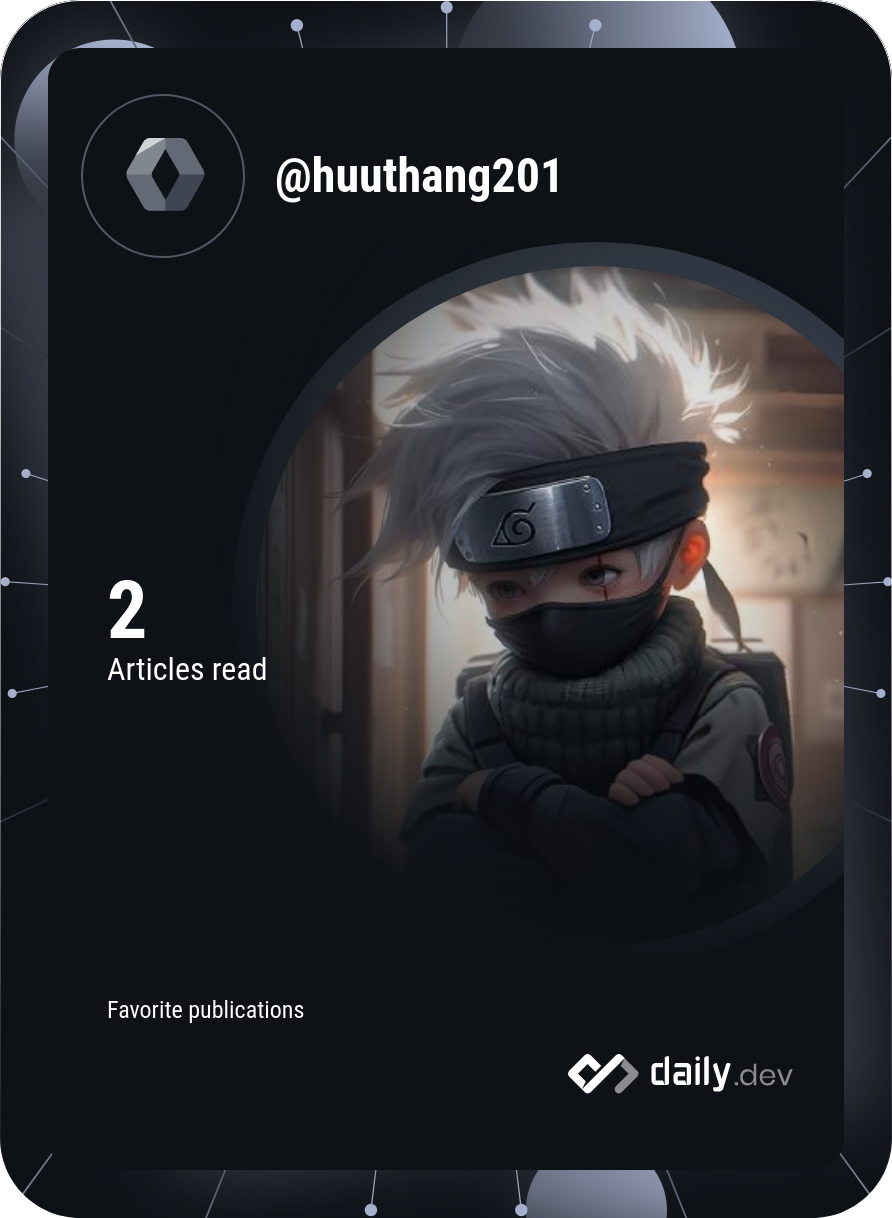 Nguyen Huu Thang's Dev Card