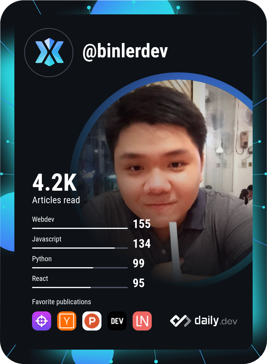 Binler's Dev Card