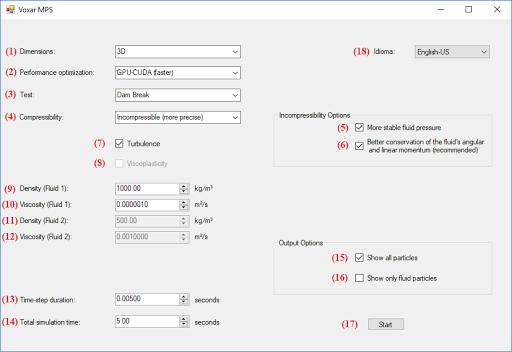 Graphical User interface details