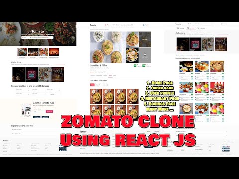 Zomato clone demonistration video
