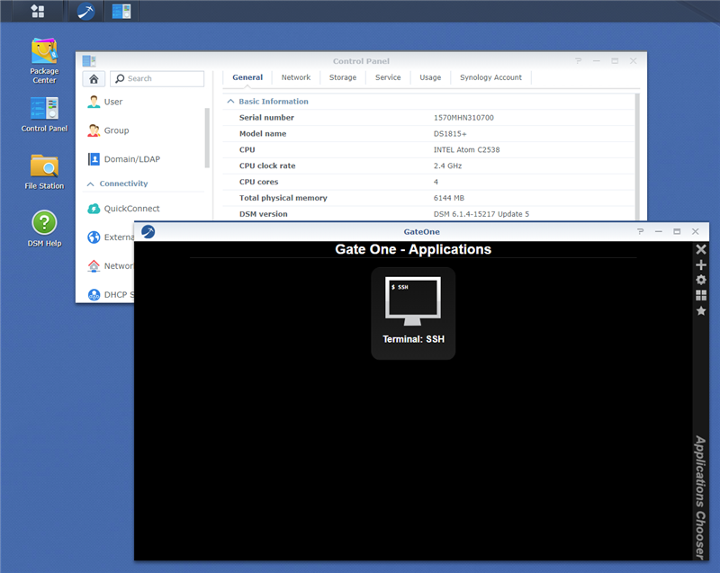 Gate One on DSM 6.x