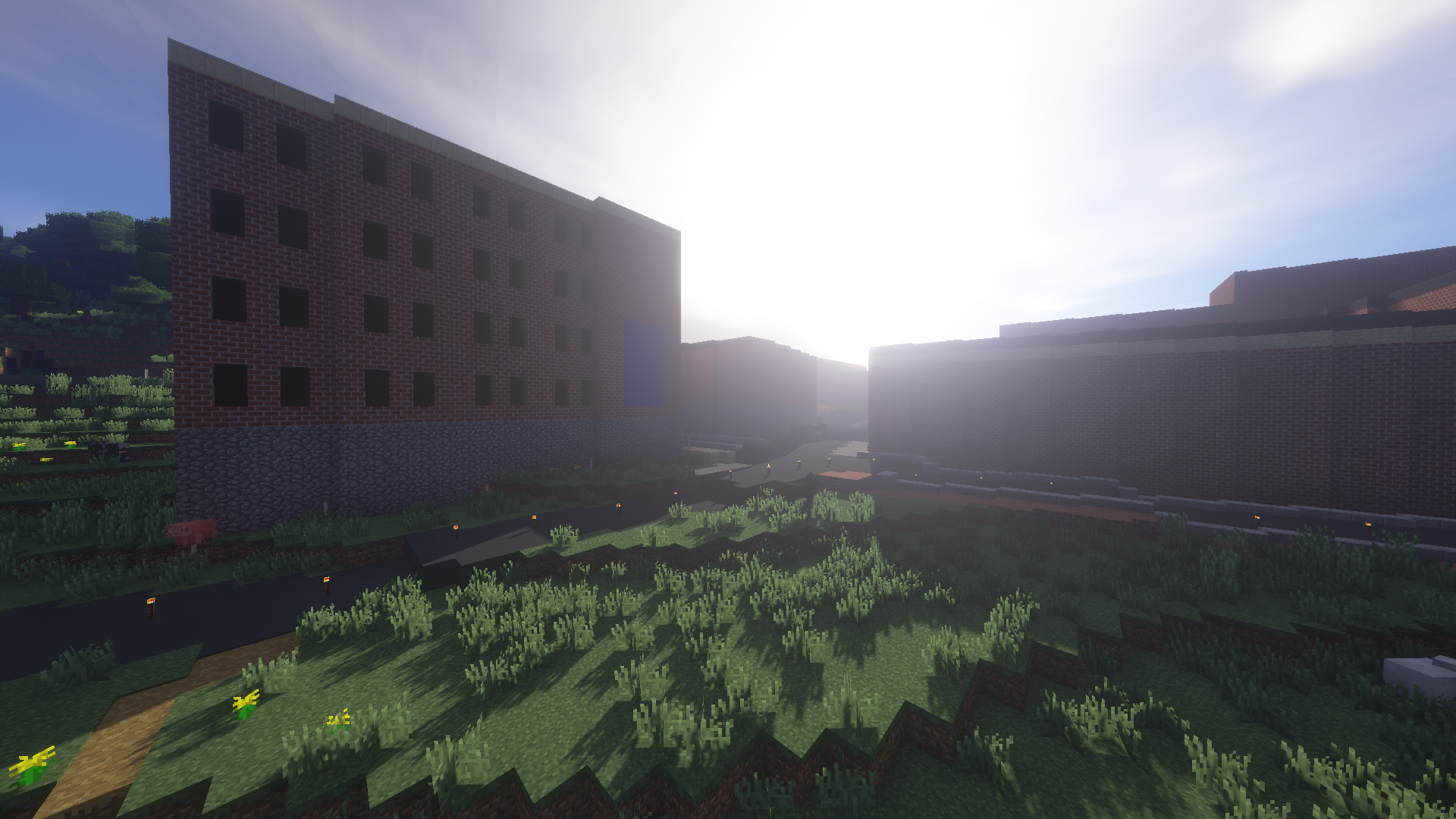 Staunton Mill Street building in Minecraft