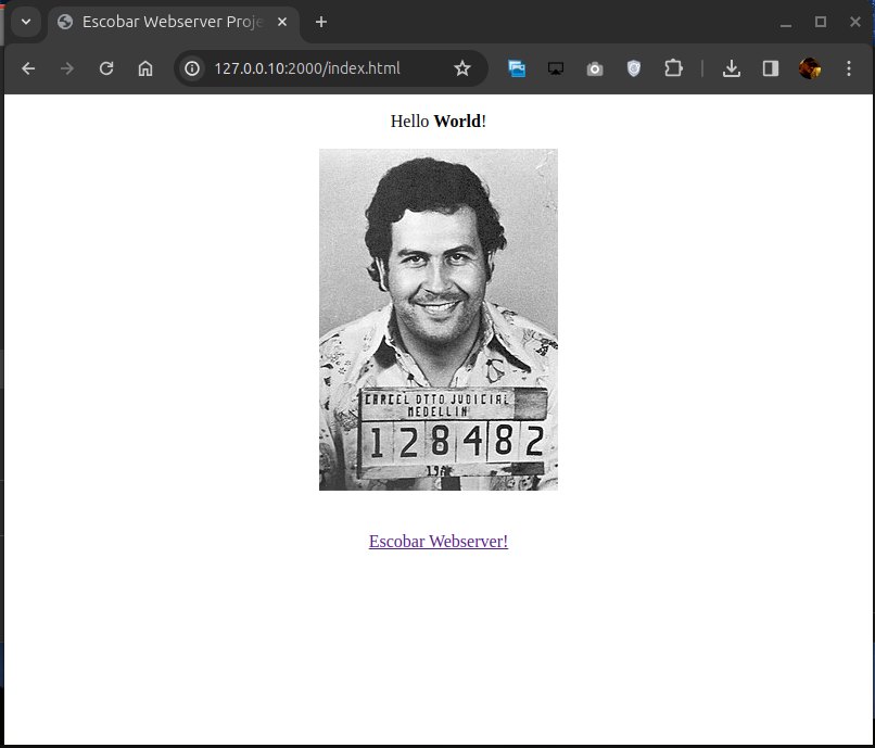 Escobar execute static web page (html) in browser