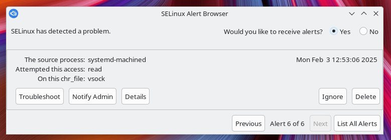 SELinux 可视化界面。