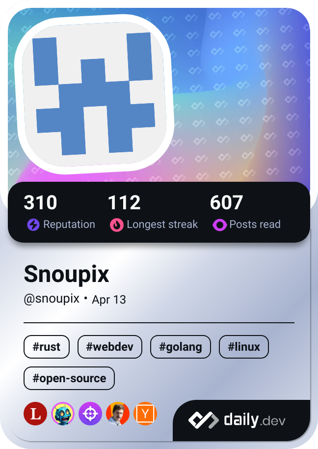 Snoupix's Dev Card