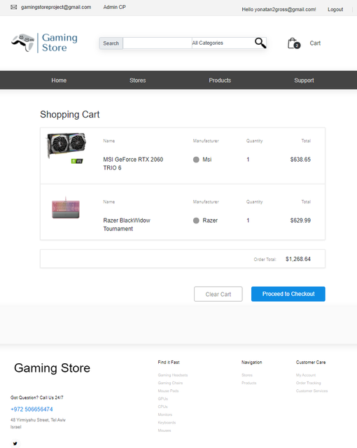 Gaming-Store-Shopping-Cart