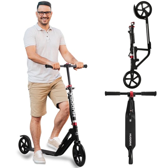 hudora-14695-kick-scooters-for-adults-children-aged-10-2-big-pu-wheels-205-mm-easily-fold-carry-1