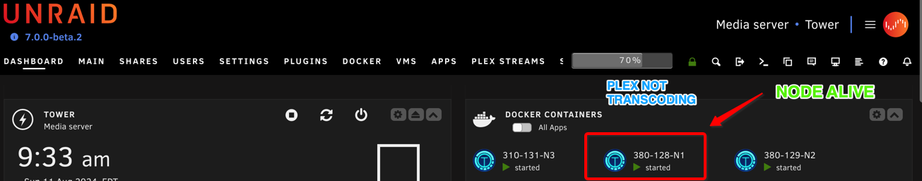 Tdarr Node Running, No Plex Transcoding