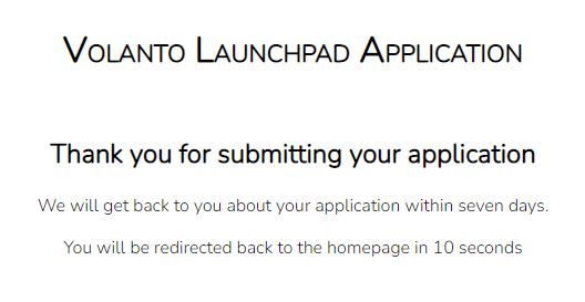 Application Confirmation on Desktop