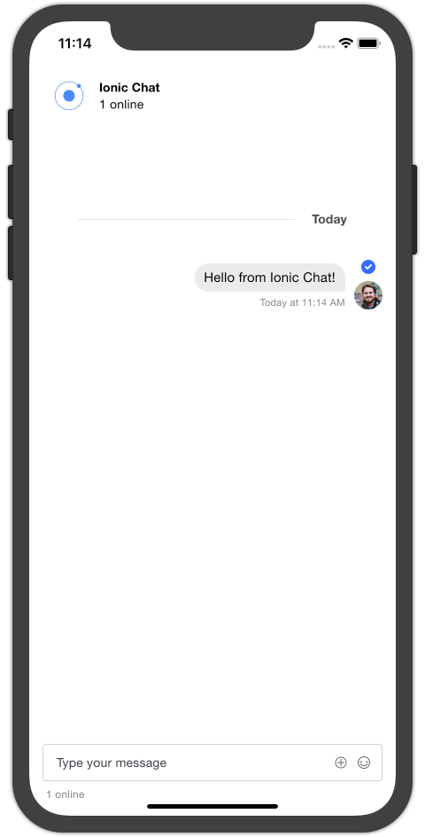 Android Ionic React Chat
