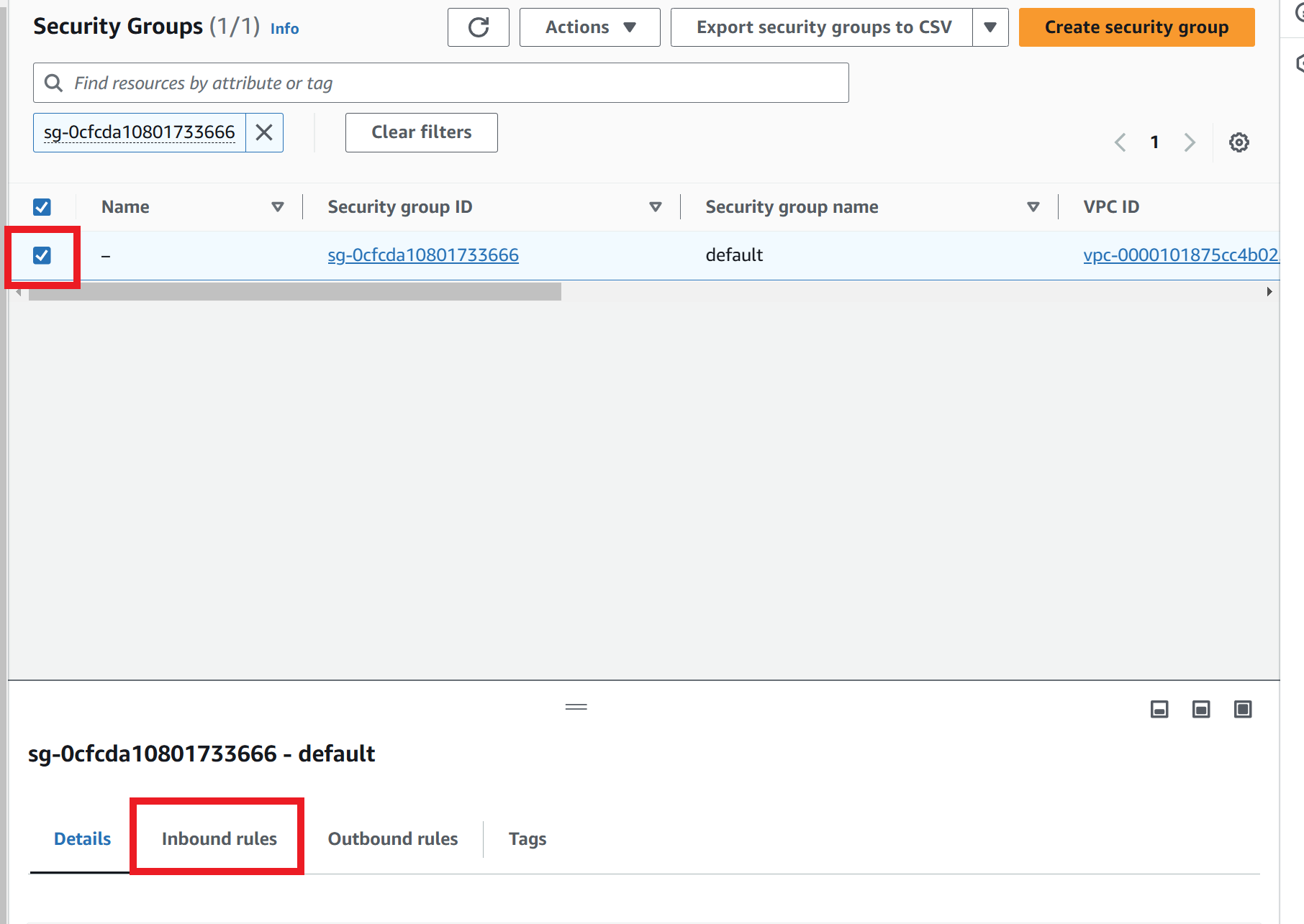 Within 'Security Groups' going to 'Inbound rules' .