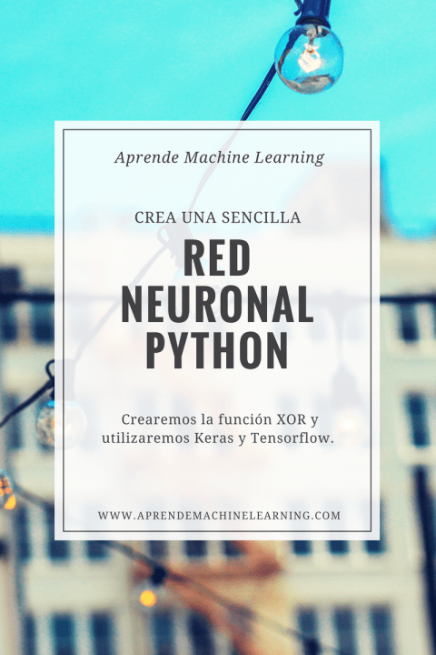 Red Neuronal en Python con Keras