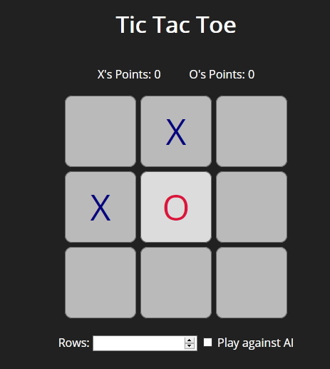 Image of Tic Tac Toe project