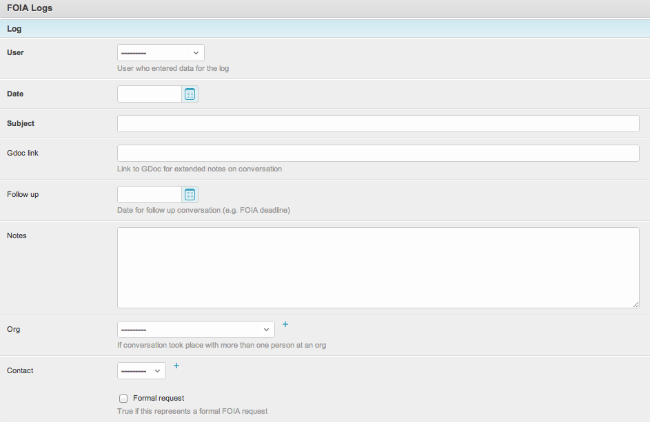 FOIA Log