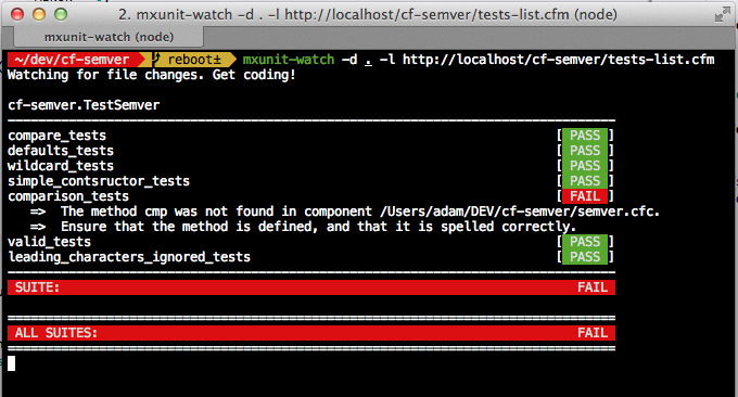 mxunit-watch in action
