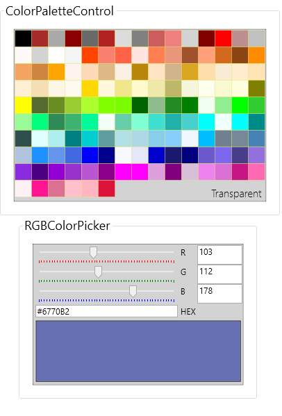 ColorPickers