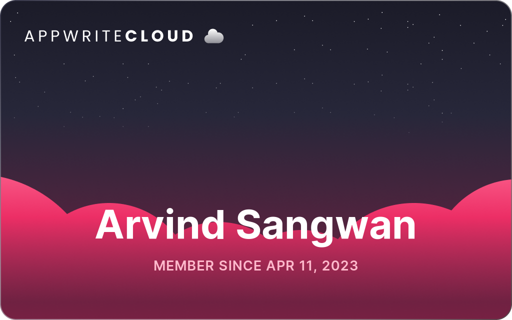 Appwrite Cloud Card