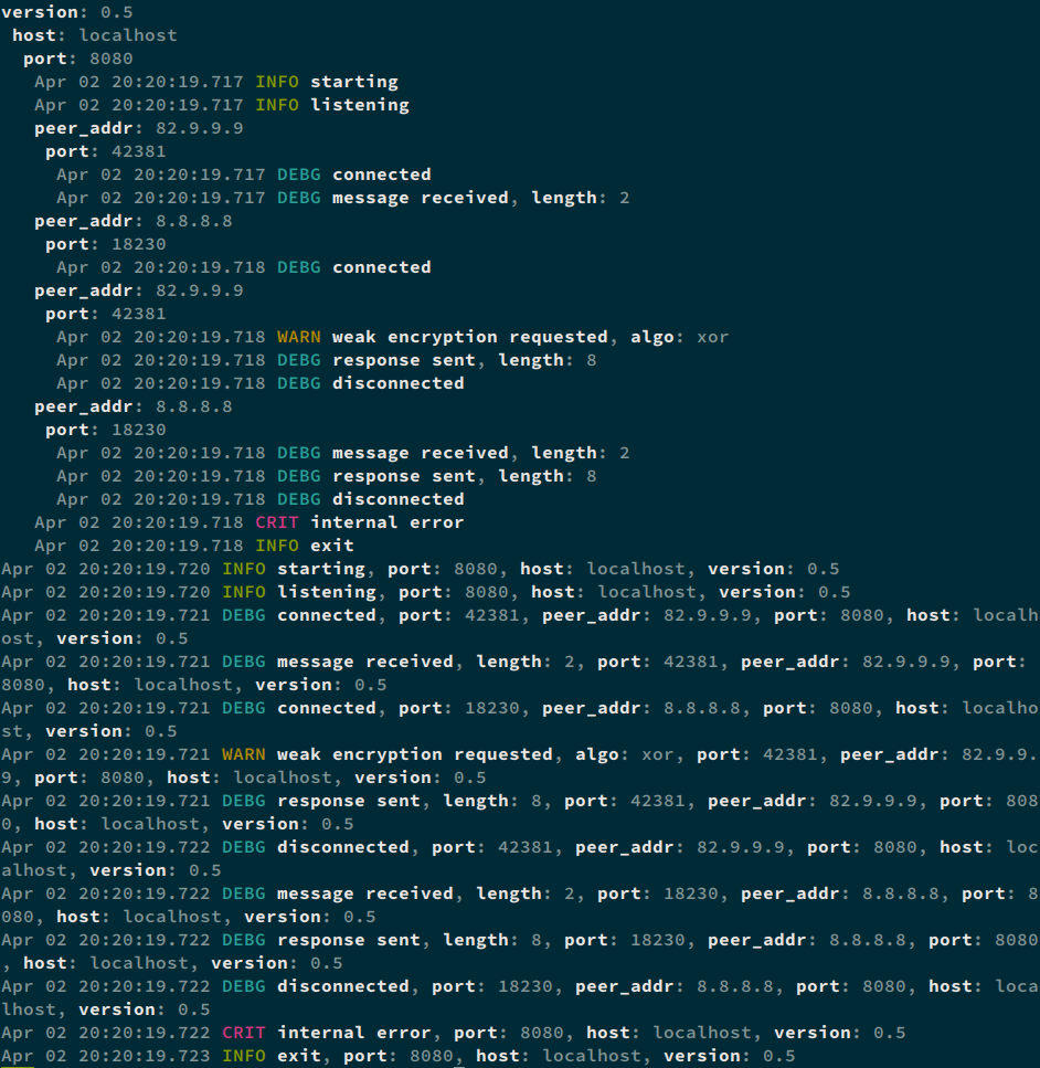 slog-rs terminal example output