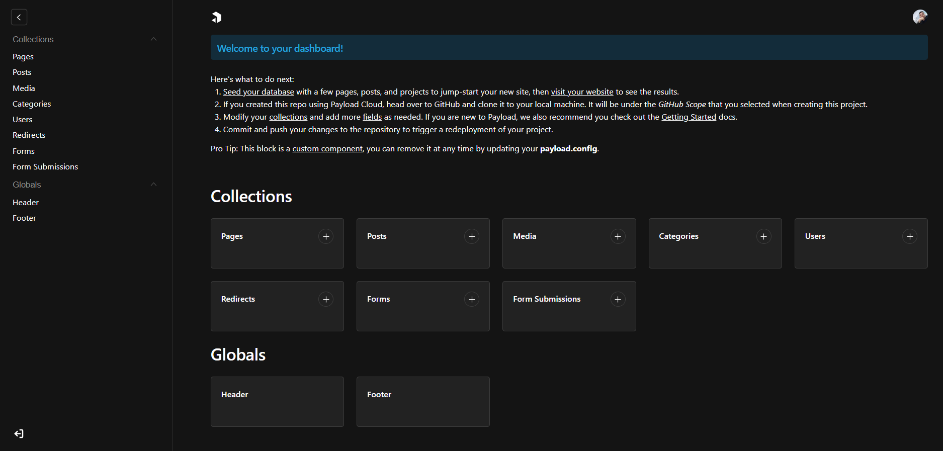 Payload 3 Dashboard