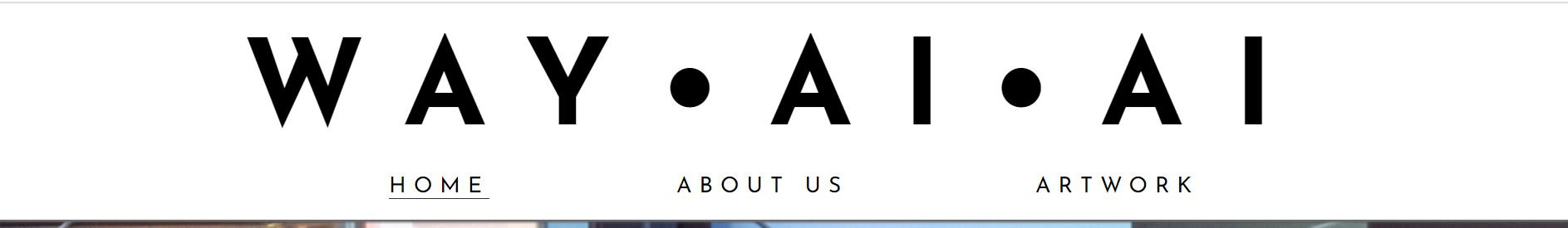 Screenshot of WAY AI AI website's header