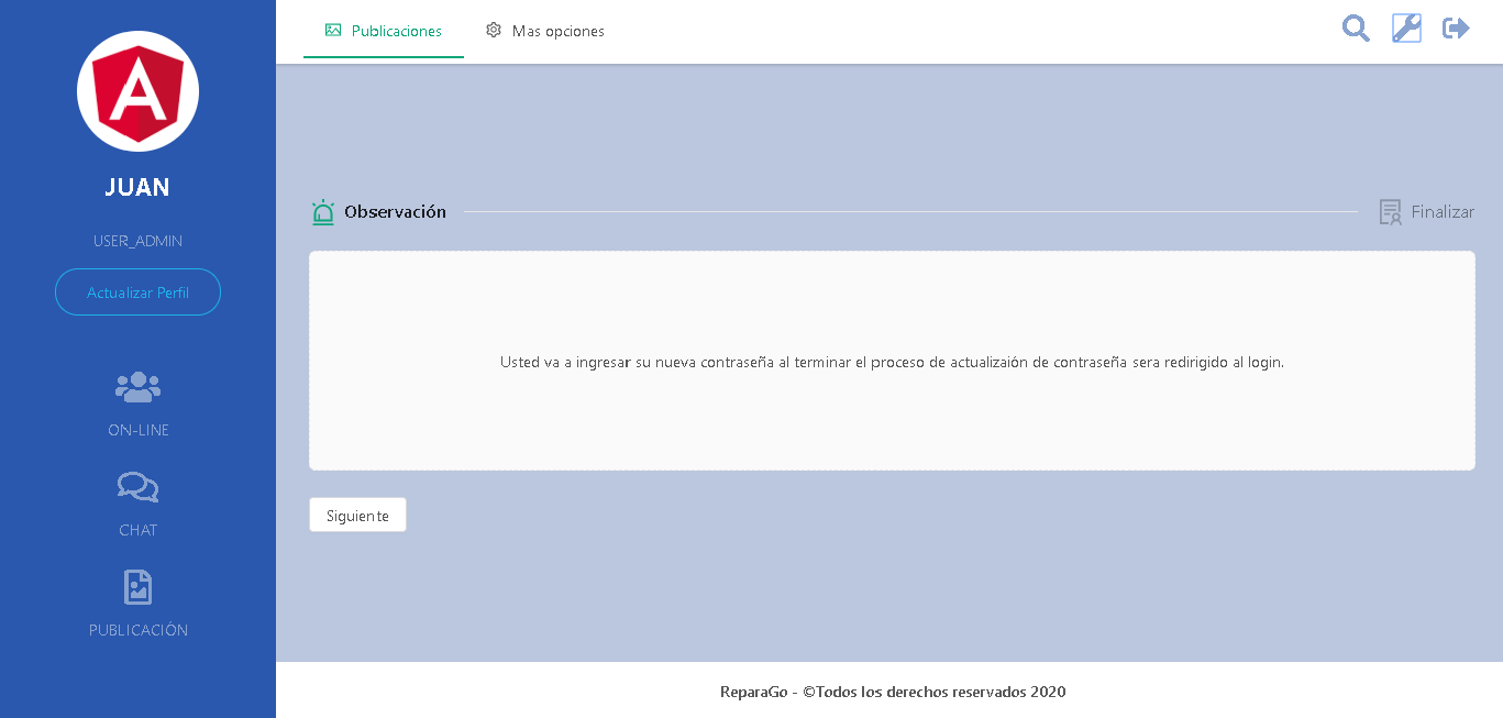 Imagen referencial Dashboard