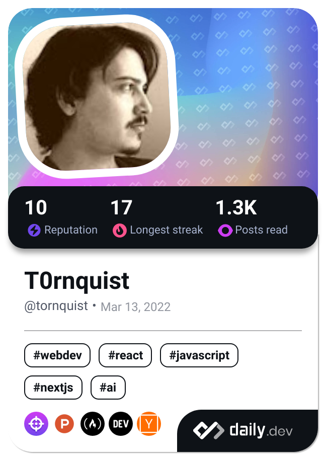 T0rnquist's Dev Card