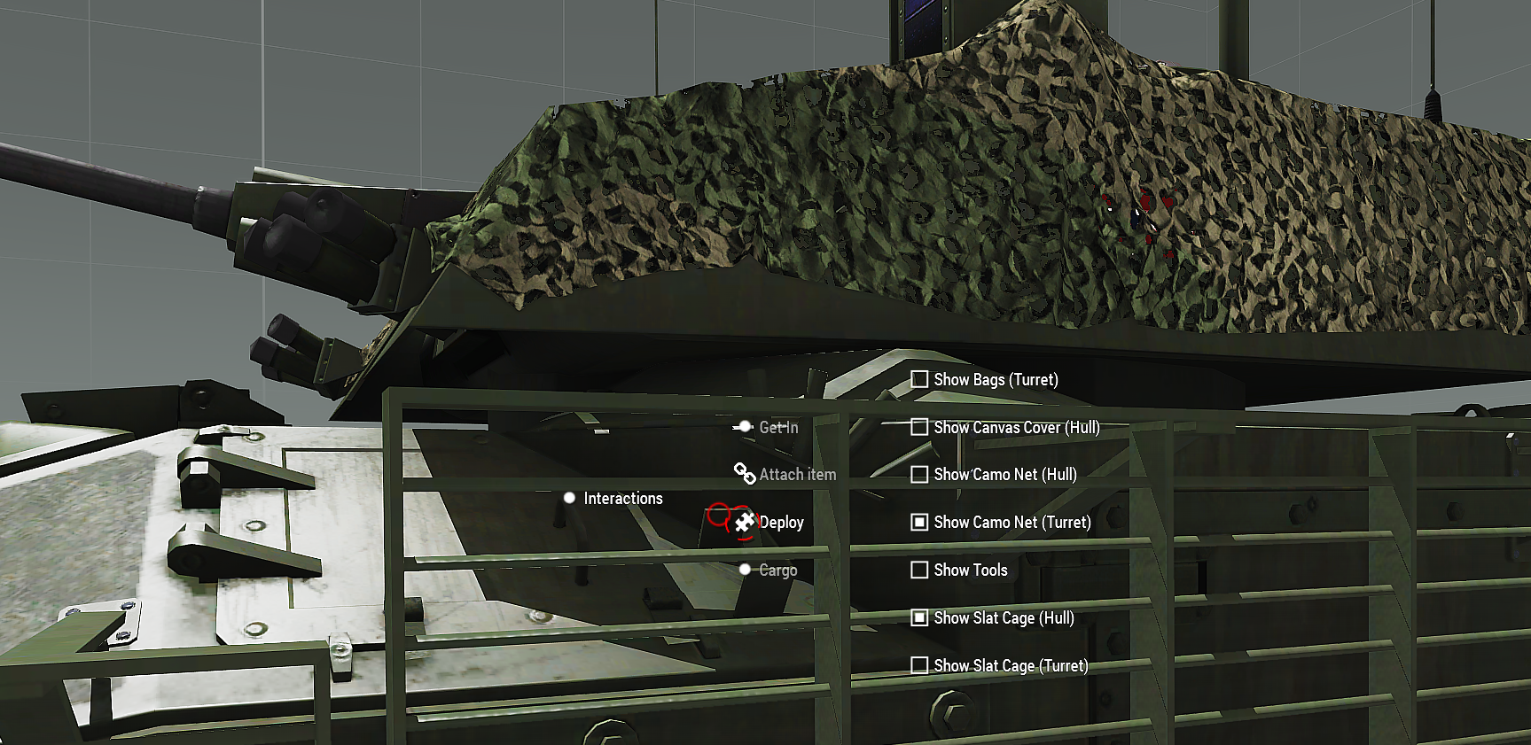 The CV90 "Deploy" feature