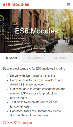 ES6 Modules screenshot