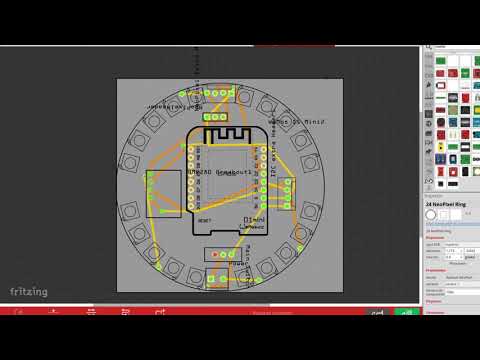 Vídeo: Primeras pruebas de MoodLamp: esp8266, micropython y neopixels -> PCB con fritzing