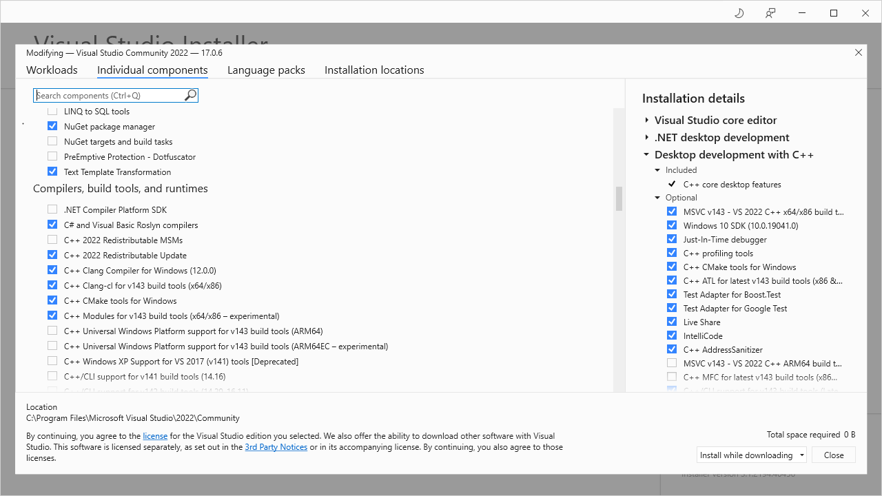 VS2022 Install 2