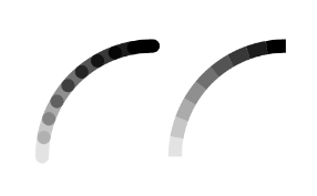 Example of line with different linecaps