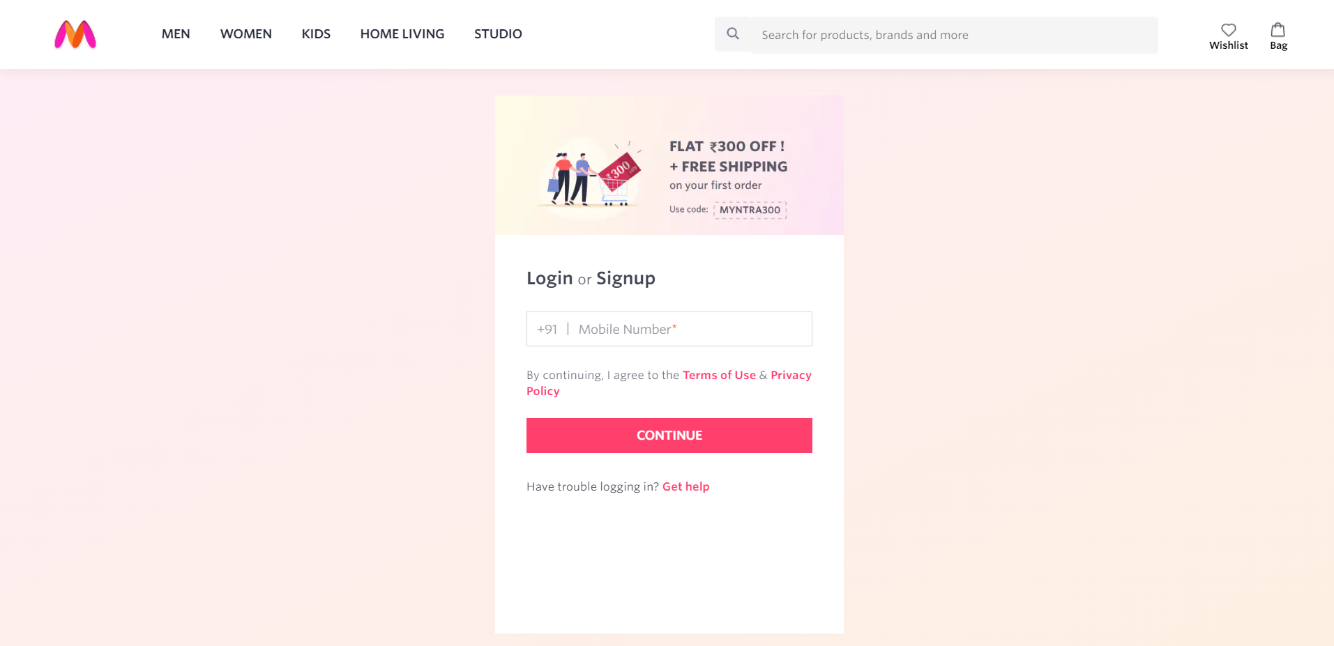 Landing Page