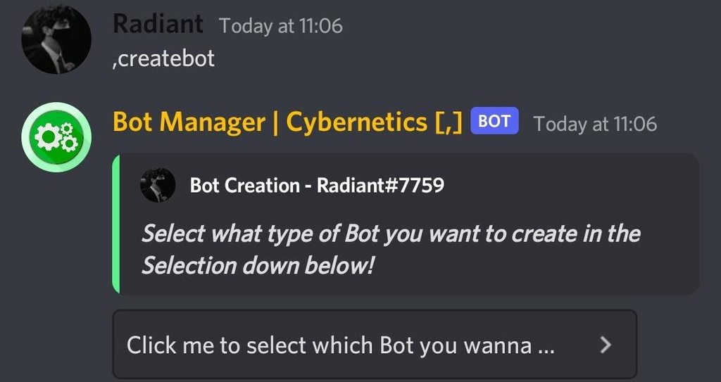 Cybernetics Bot Manager