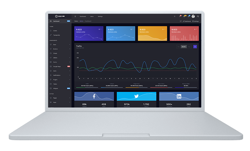 CoreUI Pro Bootstrap Admin Template