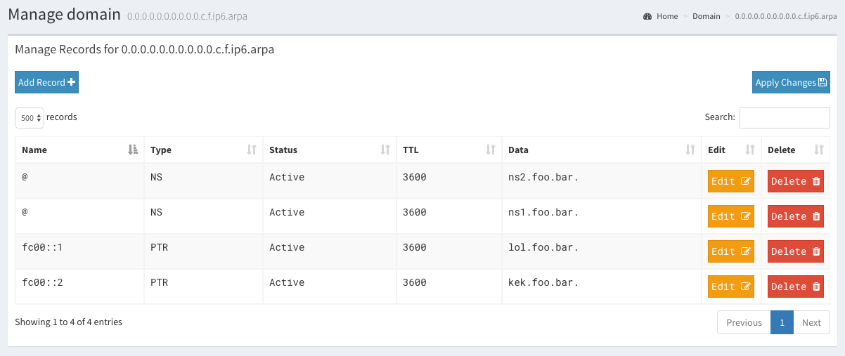 人気 ipv6 ptr レコード