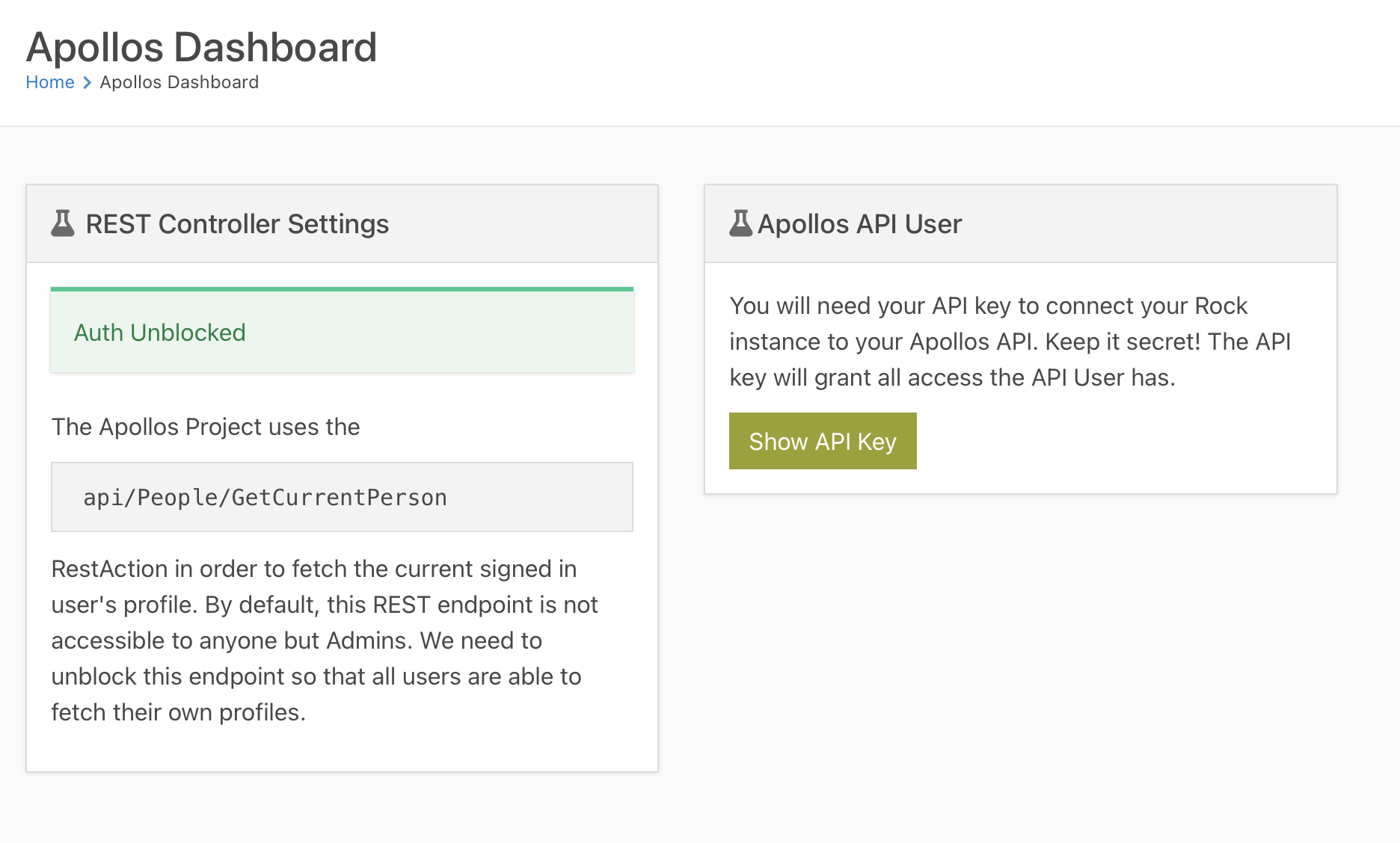 apollos dashboard