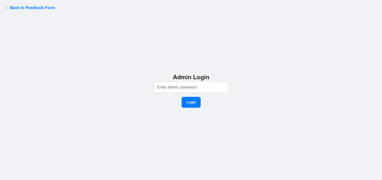  Admin Login Page
