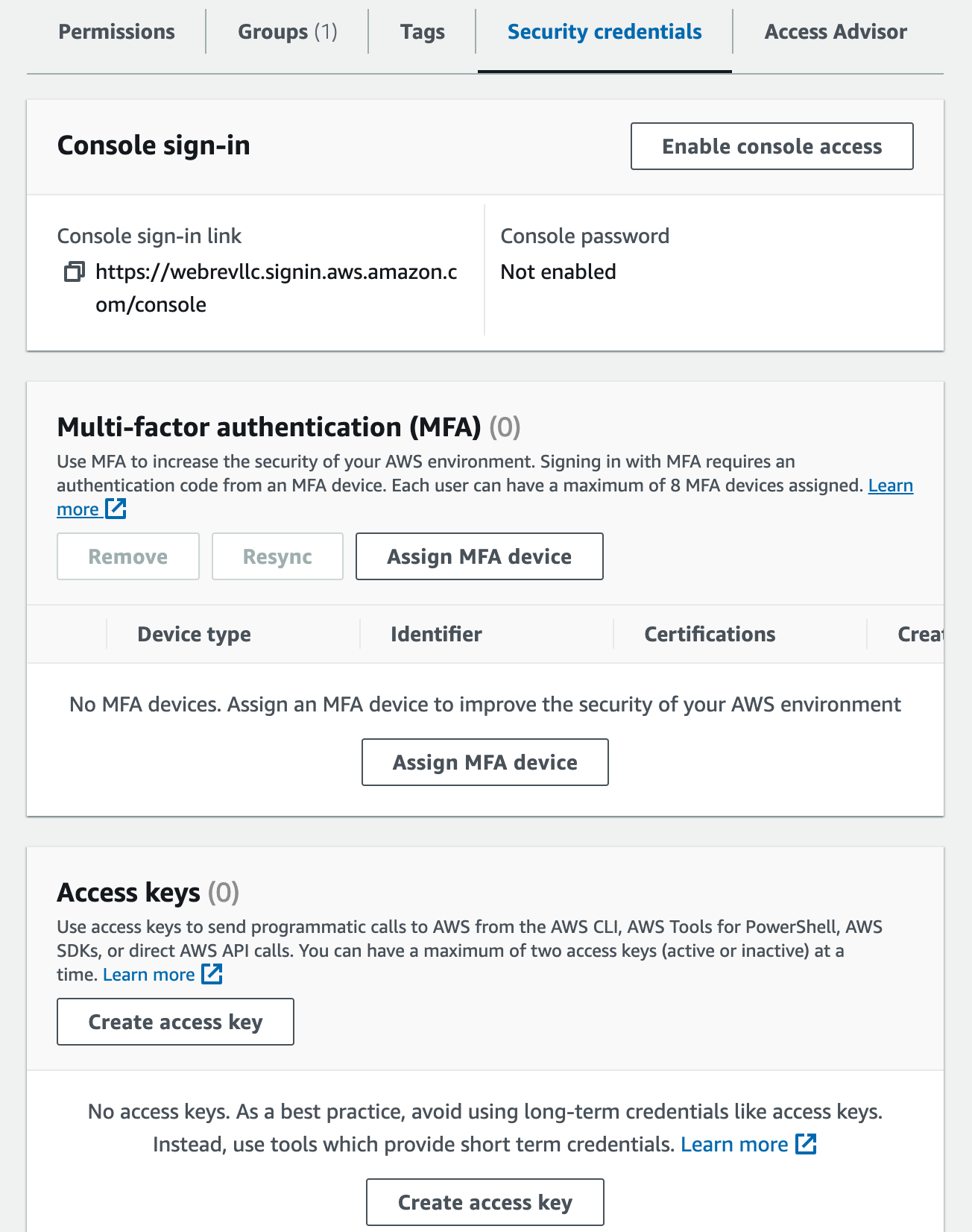 Access Keys