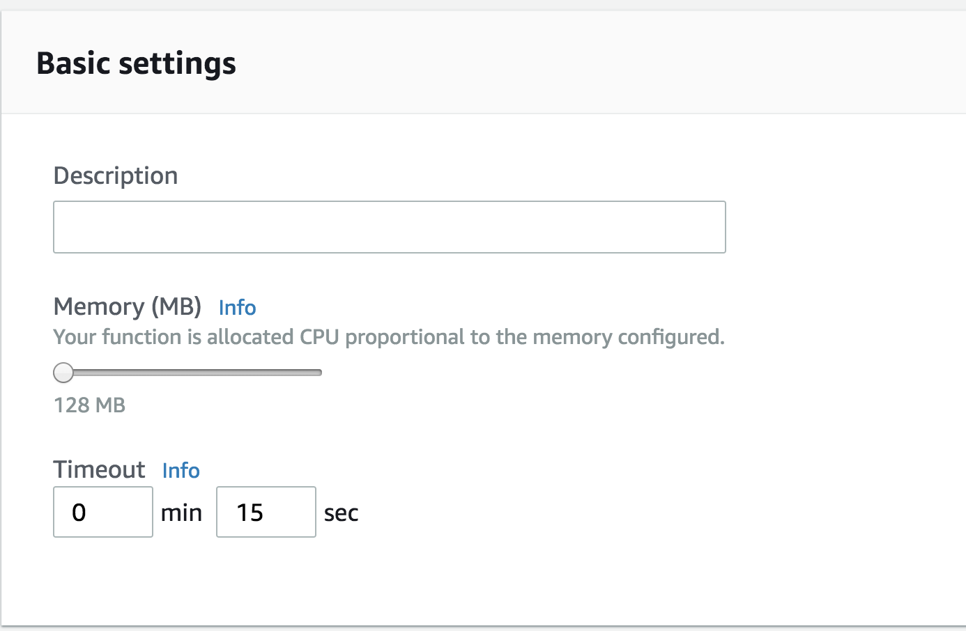 AWS Lambda timeout configuration