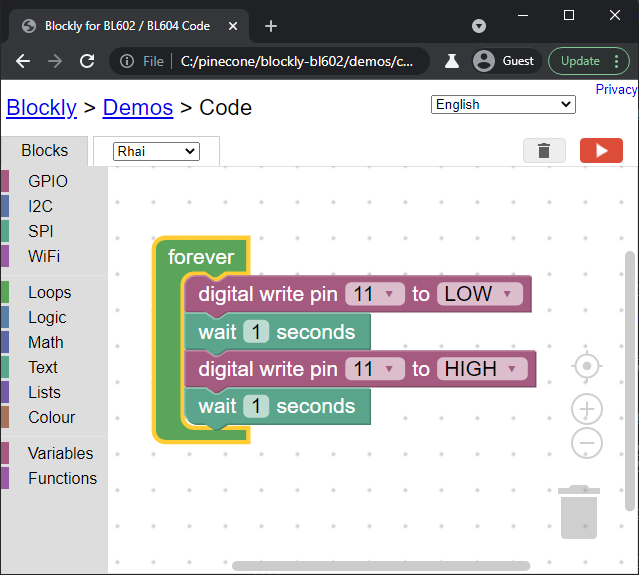 Blockly Program