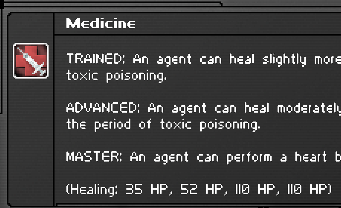 Medicine Skill Description