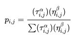 Probability equation