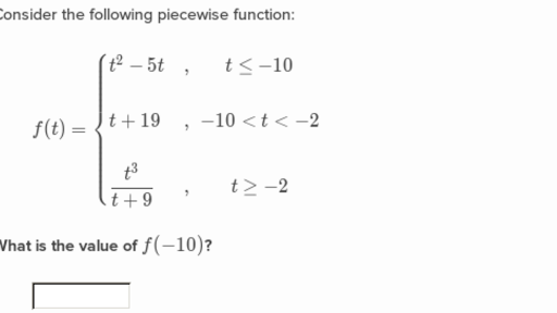 piecewise function