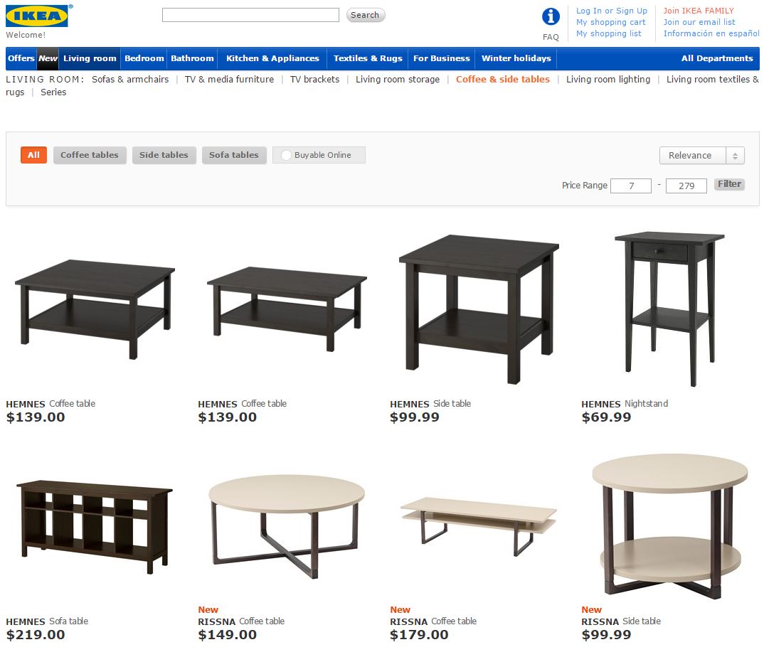Ikea example page