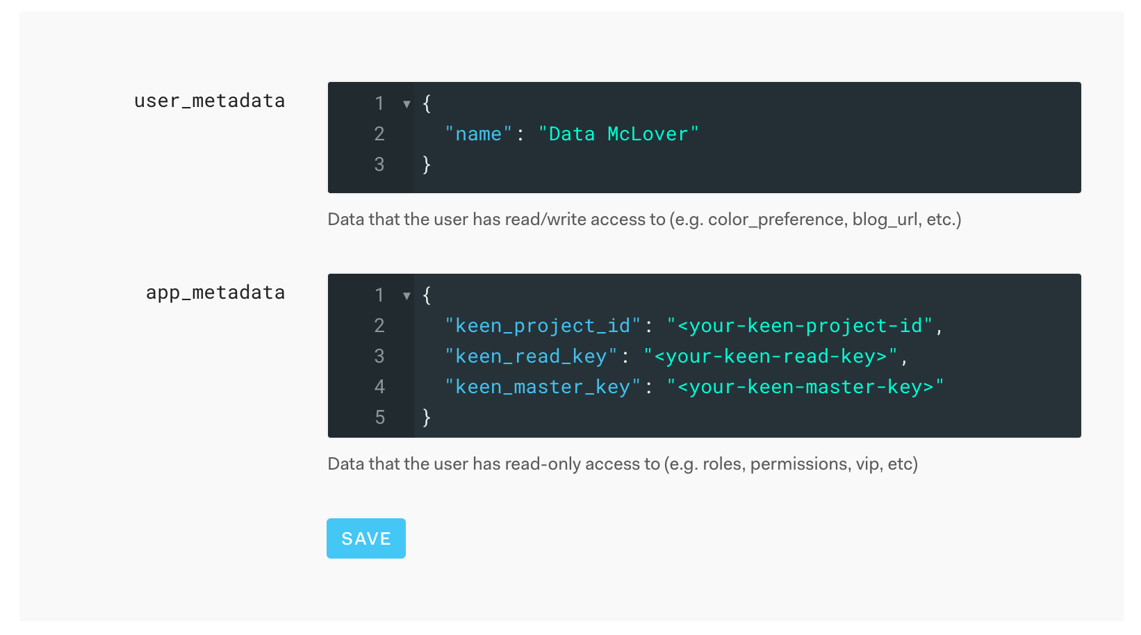 auth0 user metadata