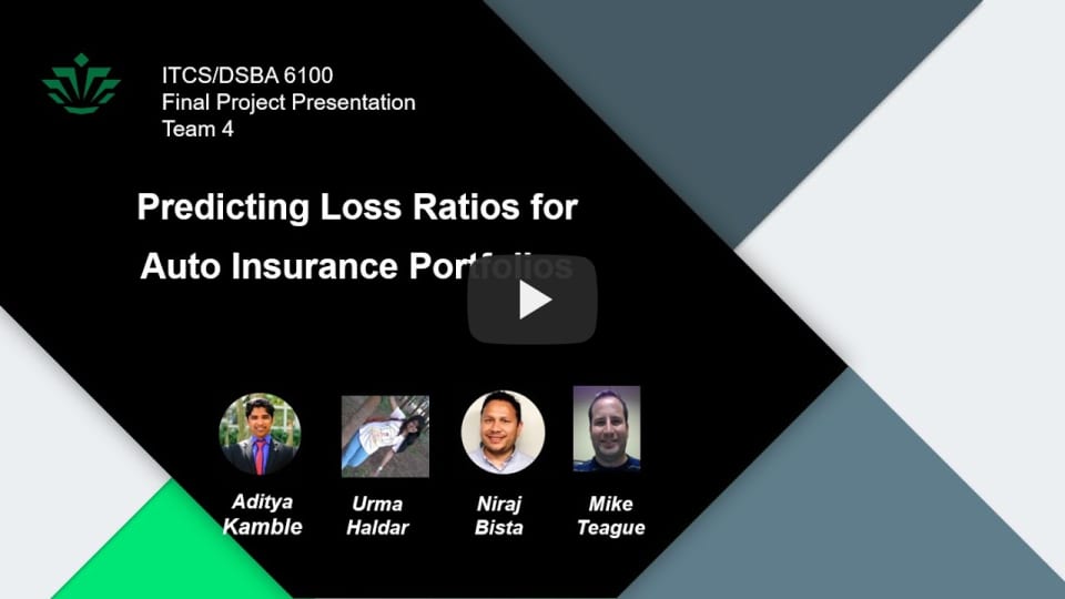 Loss Ratio Prediction - Video Presentation