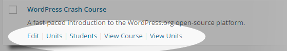 CoursePress - Courses - hover links