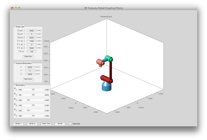 3D Yaskawa Robot Arm (Matlab)