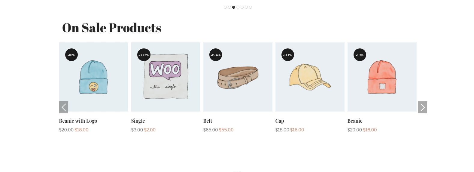 WooCommerce ON Sale Products in carousel view