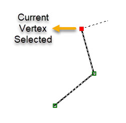 Selected current sketch vertex